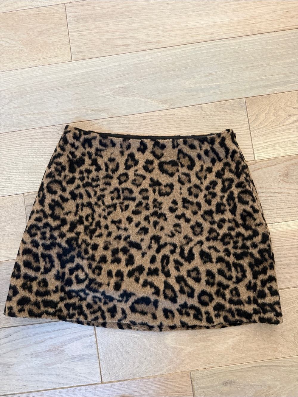 Tuckernuck Leopard Print Mini Skirt in Tan and Black